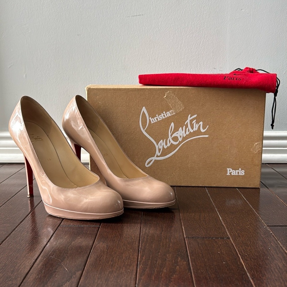 Christian Louboutin New Simple Pump, Nude, Size 39.5